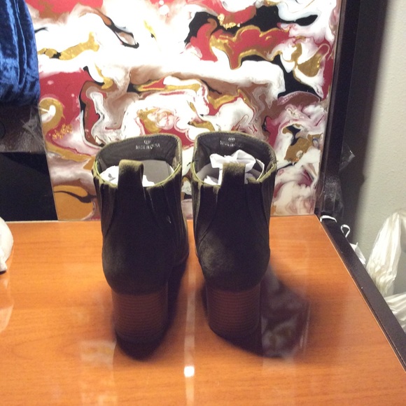 Women's Suede Booties - Picture 6 of 8